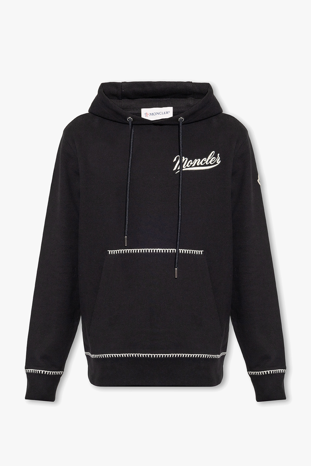 IetpShops Panama Firetrap Jacquard Hoodie Black Hoodie with